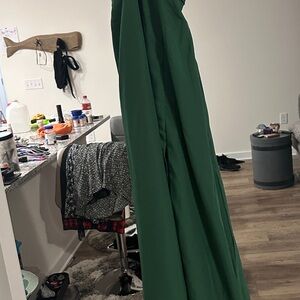 Elegant Green Evening Dress